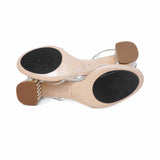 Miu Miu Crystal Embellished Sandals - Women's 40