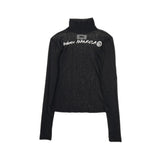 MM6 Maison Margiela Logo Printed High Neck Top - Women's XS