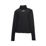 MM6 Maison Margiela Logo Printed High Neck Top - Women's XS