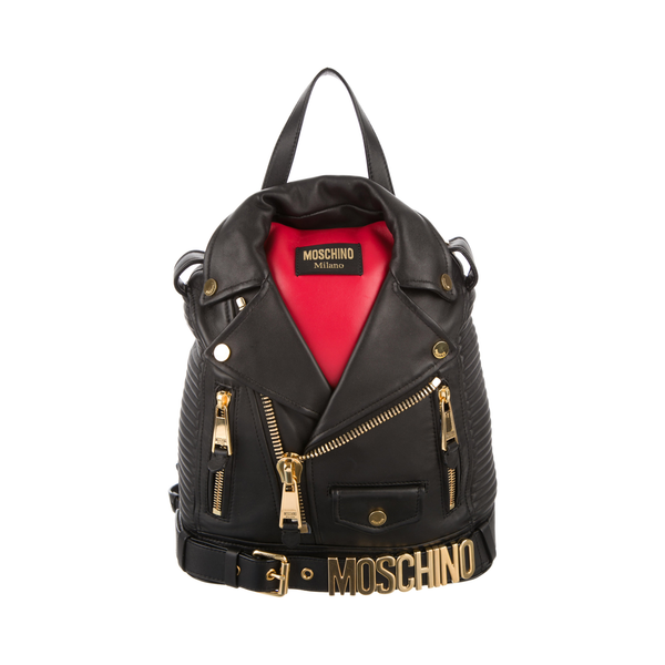 Moschino Biker Jacket Backpack – Fashionably Yours