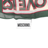 Moschino 'Love Print' Silk Scarf