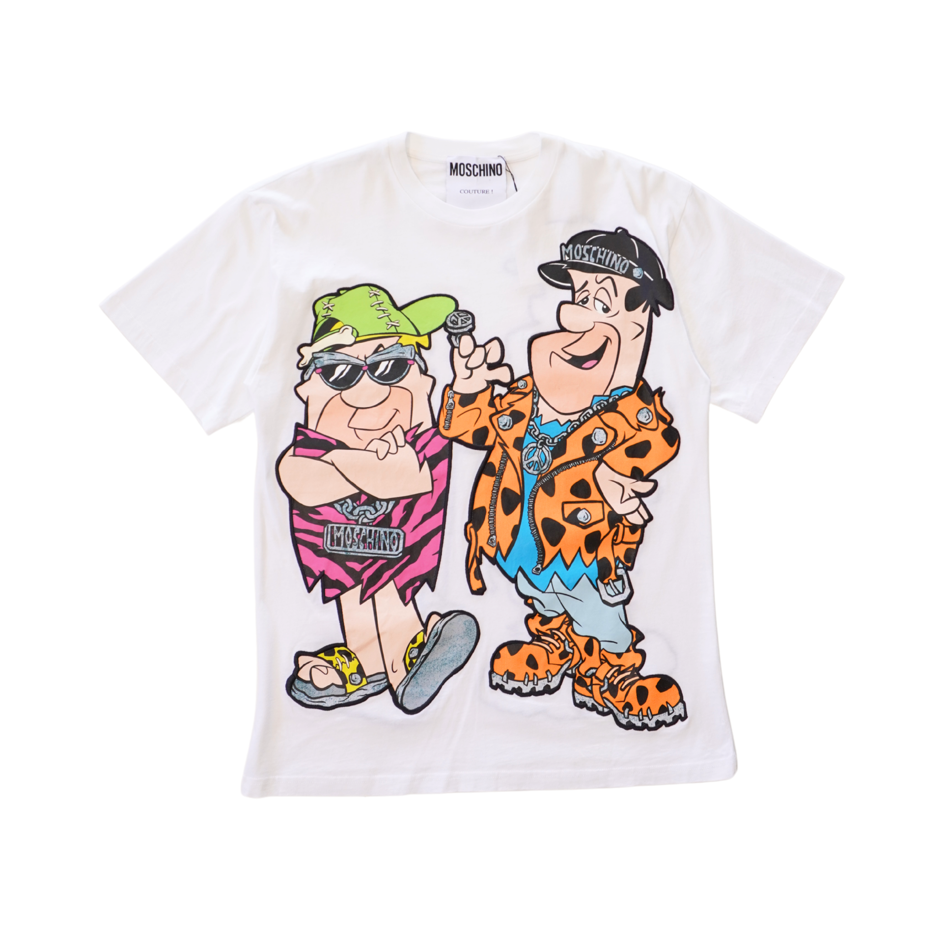 Moschino フリントストンス クラフィック フリント Tシャツ Moschino フリントストンス クラフィック フリント Tシャツ