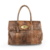 Mulberry 'Bayswater Snakeskin' Handbag