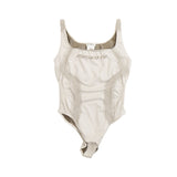 MISBHV Beige Seamless Logo Bodysuit - Women's XS/S