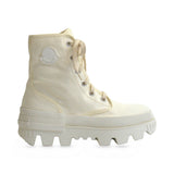 Moncler Ivory Lace Up Boots side