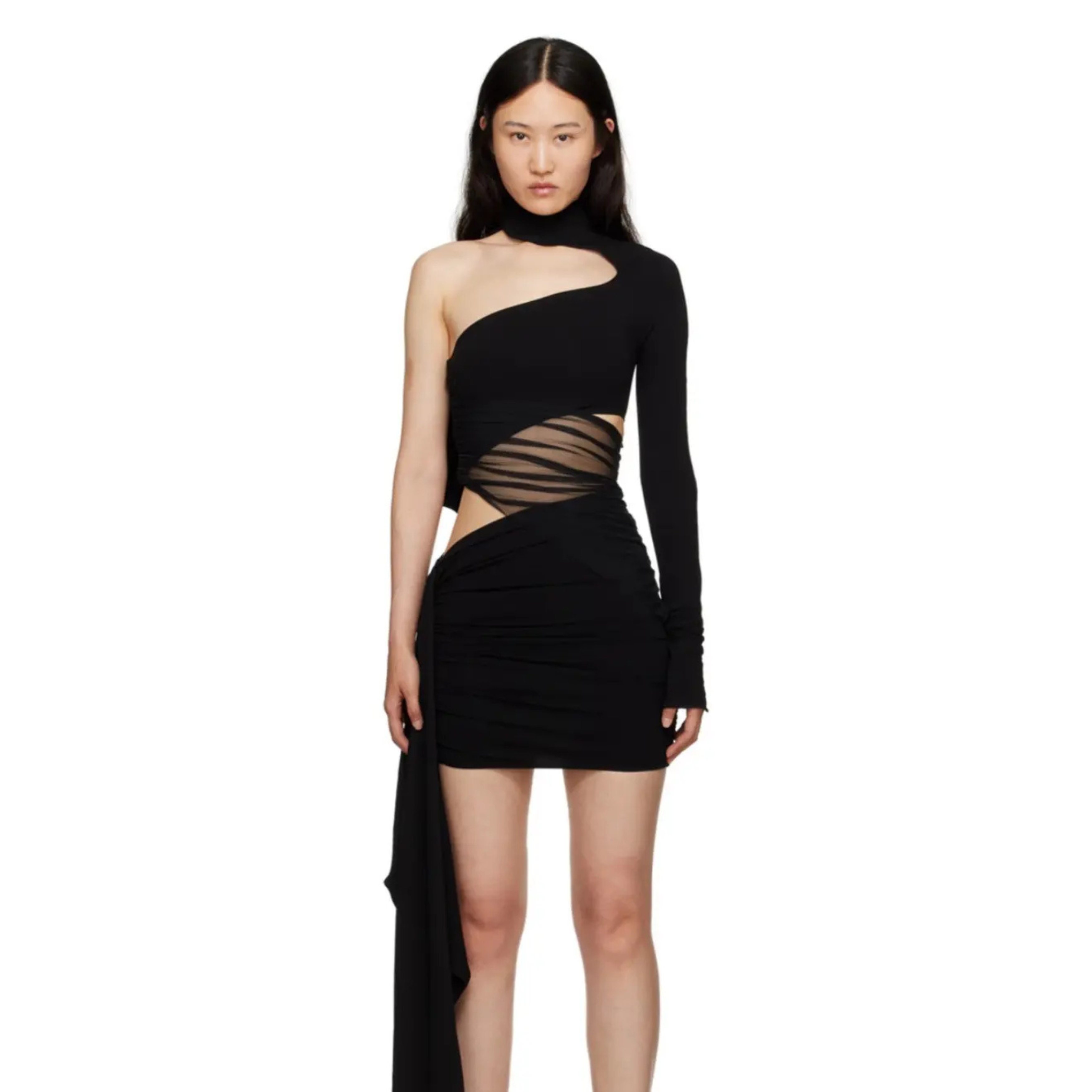 h&m cut out dress Mugler x H&M 'Asymmetric Cut-Out Mini' Dress