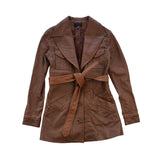 Nili Lotan Leather Trench Jacket - Women's XS