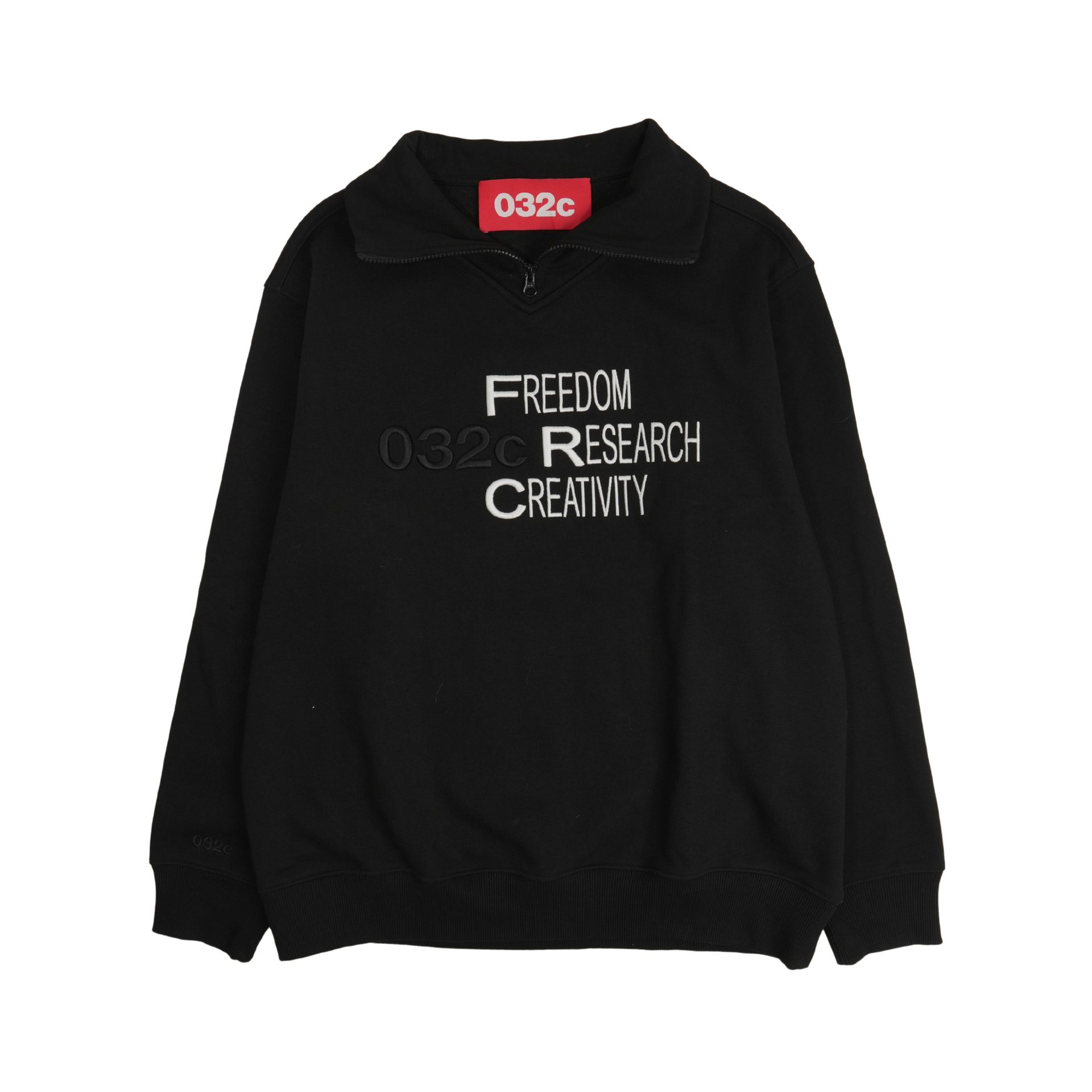 032c 'Freedom Research Creativity' Quarter Zip Sweater - Men's L