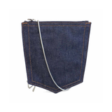 MM6 Denim Pocket Crossbody Chain Bag