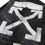 Off White 'Arrows Slim' Denim Jacket - Men's M