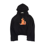 Off-White 'Diag Fire' Hoodie - Men's XS