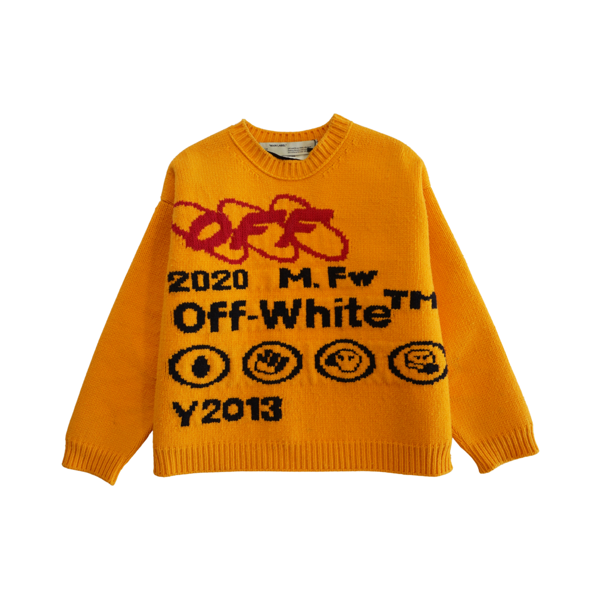 OFFWHITEstructuredknitcrewneck 