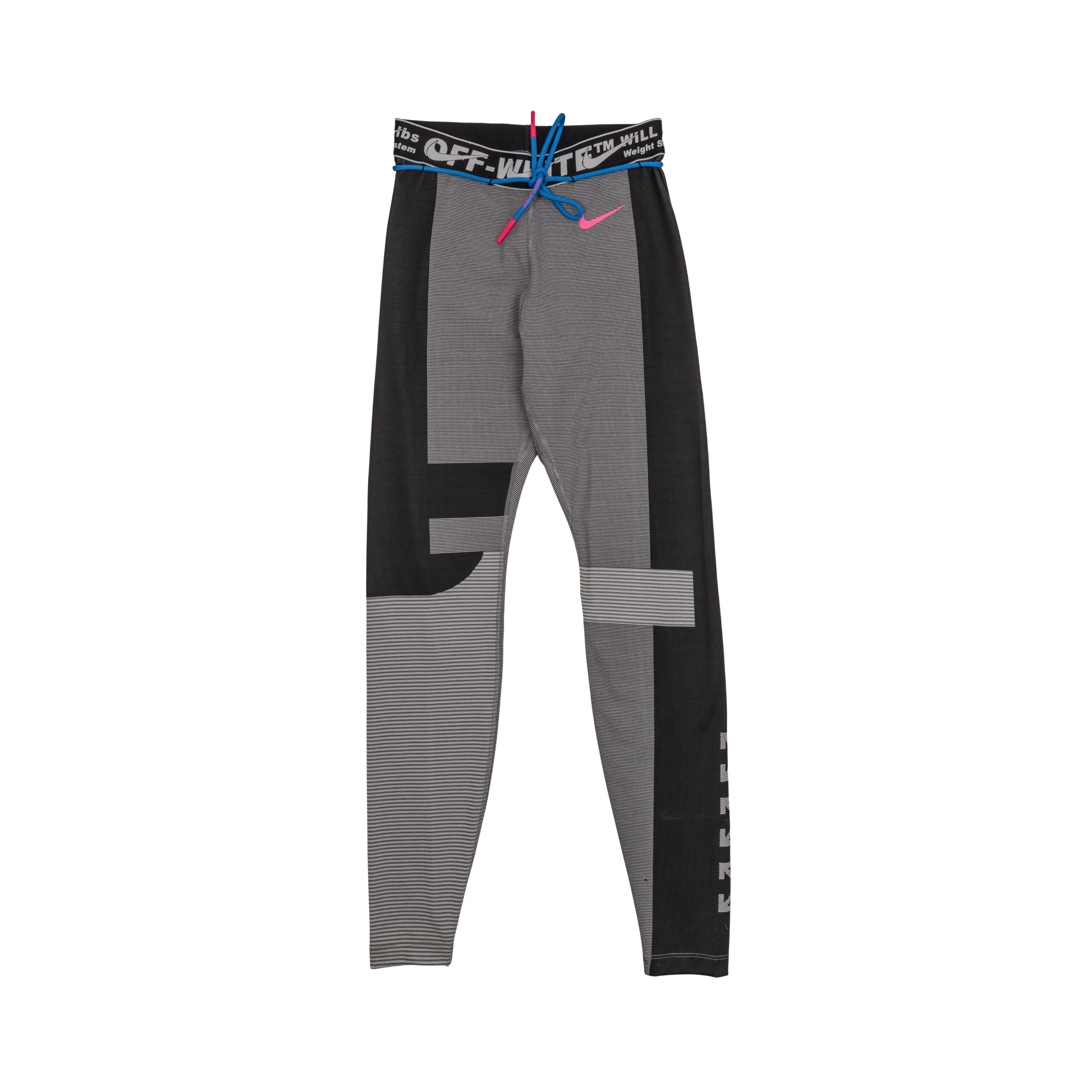off white nike running tights