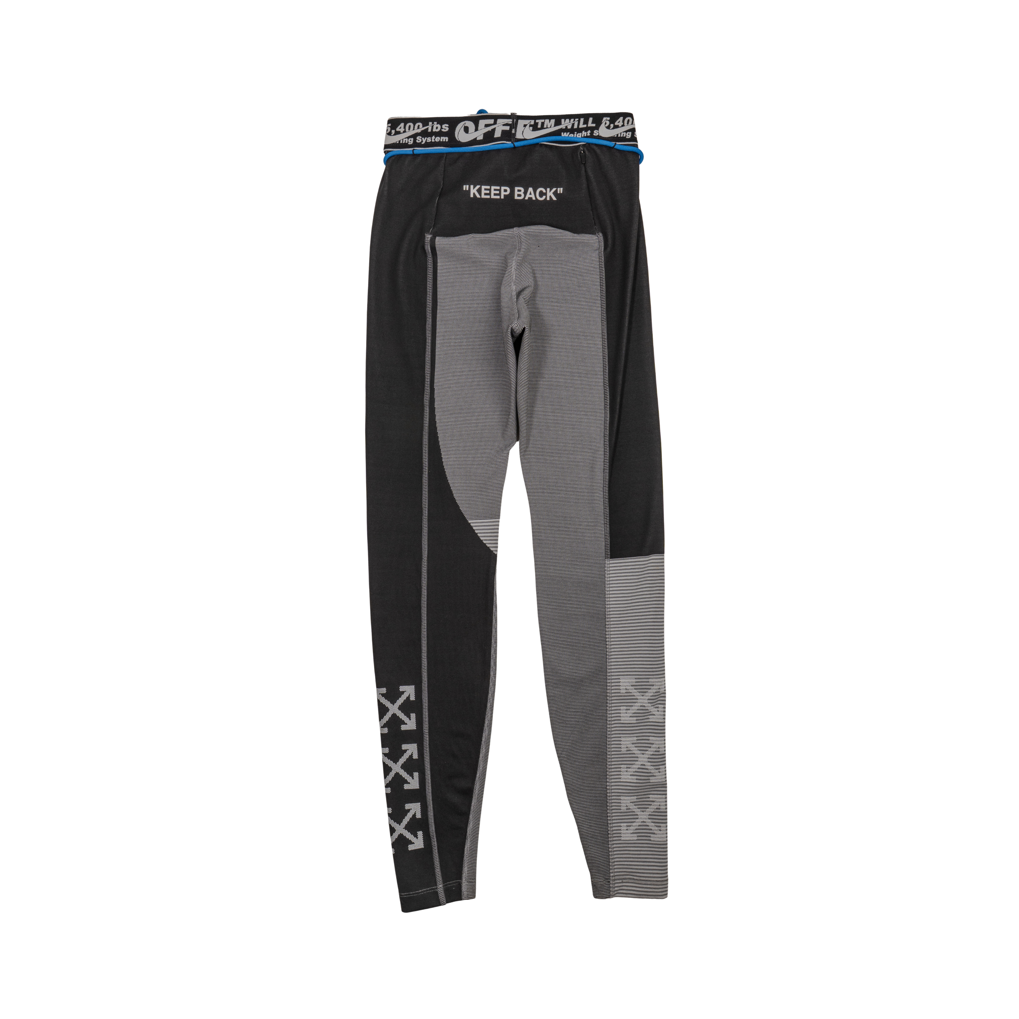 off white nike running tights