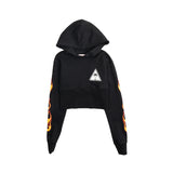 Palm Angels 'Flames' Graphic Hoodie - Women's S