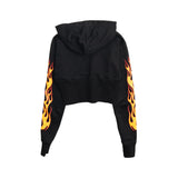 Palm Angels 'Flames' Graphic Hoodie - Women's S