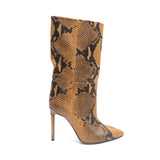 Paris Texas 'Python Print Midi Boots' - Women's 36.5
