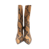 Paris Texas 'Python Print Midi Boots' - Women's 36.5