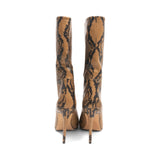 Paris Texas 'Python Print Midi Boots' - Women's 36.5