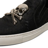 Phillip Plein 'Skull & Bones' Slip-On Sneakers - Men's 43