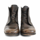 Prada Saffiano Leather Combat Boots - Men's 10.5