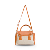 Prada 'Saffiano-Cuir Trimmed Canapa' Tote