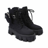 Prada 'Monolith' Combat Boots - Women's 38