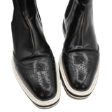 Prada 'Brogue' Platform Chelsea Boots - Women's 37