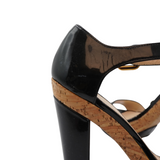 Prada Cork Platform Heels - Women's 36