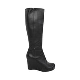 Prada Leather Wedge Boots - Women's 39