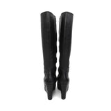 Prada Leather Wedge Boots - Women's 39