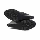 Prada Leather Wedge Boots - Women's 39