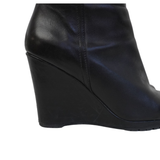 Prada Leather Wedge Boots - Women's 39