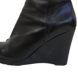 Prada Leather Wedge Boots - Women's 39