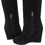 Prada Suede Wedge Boots - Women's 39.5