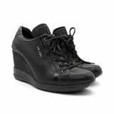Prada Leather Wedge Sneakers - Women's 38.5