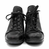 Prada Leather Wedge Sneakers - Women's 38.5