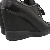 Prada Leather Wedge Sneakers - Women's 38.5