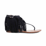 Prada Fringe T-Strap Sandals - Women's 37