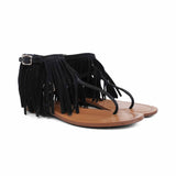 Prada Fringe T-Strap Sandals - Women's 37