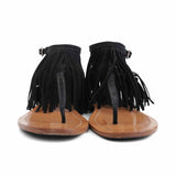 Prada Fringe T-Strap Sandals - Women's 37