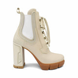Prada Heeled Combat Boots - Women's 38
