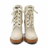 Prada Heeled Combat Boots - Women's 38