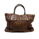 Prada Leather 'Gauffre' Tote Bag