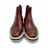 Prada Brogue Platform Boots - Women's 36