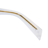 Prada Clear Angular Sunglasses