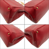 Prada Red Saffiano Tote Bag
