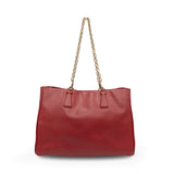 Prada Red Saffiano Tote Bag