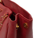 Prada Red Saffiano Tote Bag