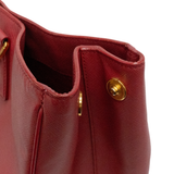 Prada Red Saffiano Tote Bag